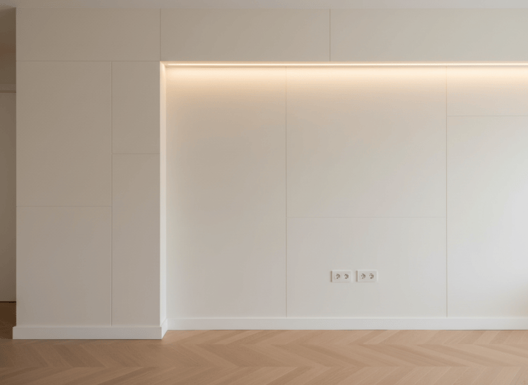 Trabajo de pladur e iluminación interior